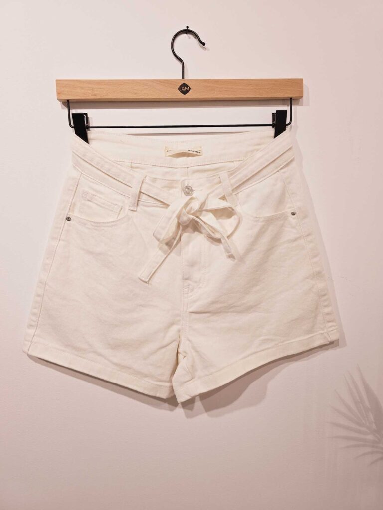Short jeans blanc