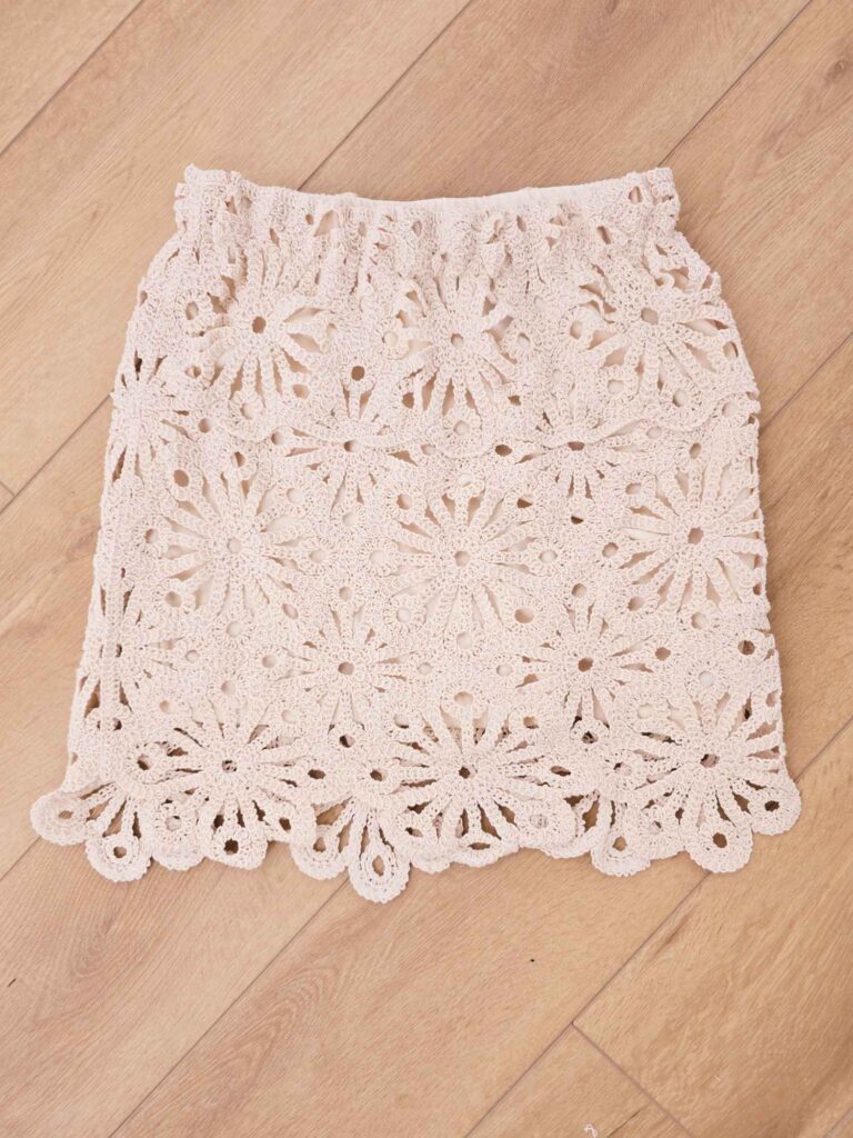 Jupe crochet taille élastiquée