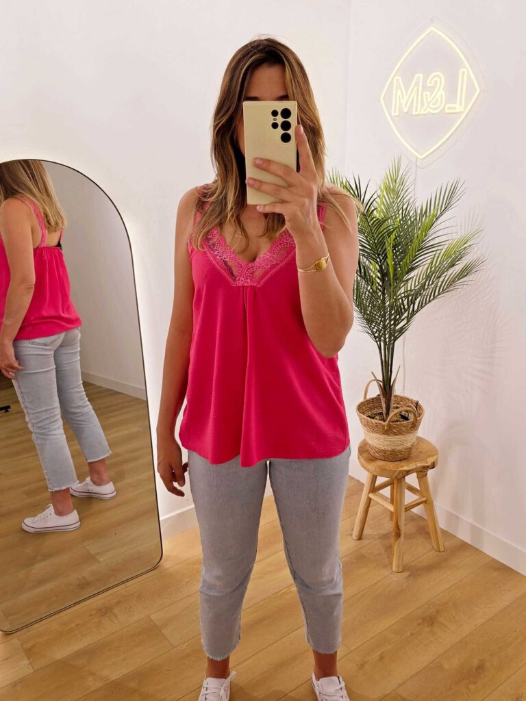 Top dentelle basic fluide