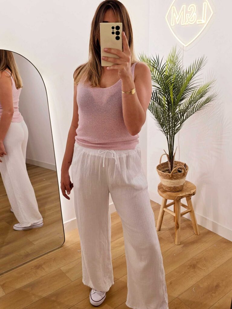 Débardeur lurex col V