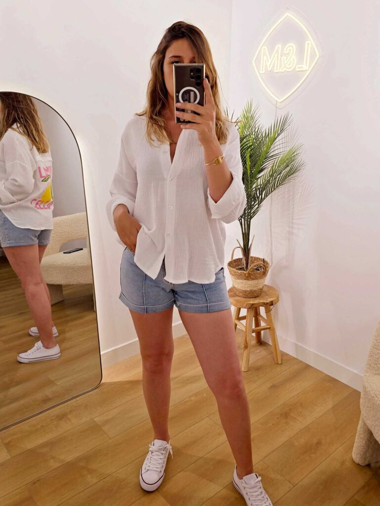 Chemise gaze de coton "Lemoncello"