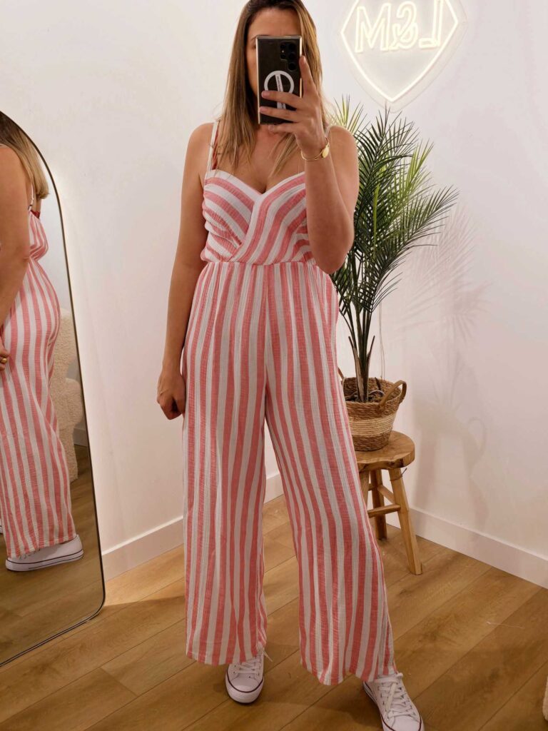 Combi-pantalon rayures(+couleurs)