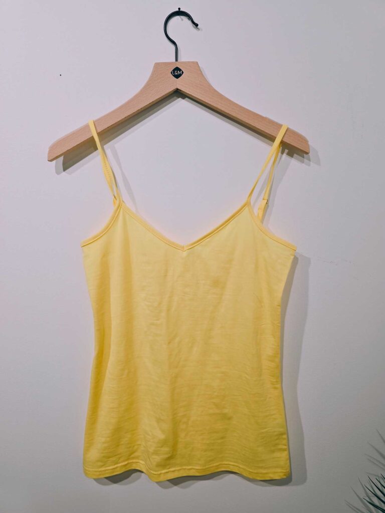 Top basic bretelles ajustables coton