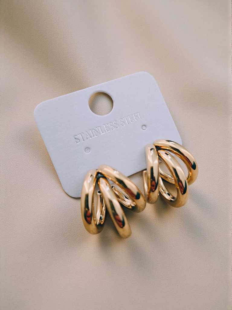 BO1/ Boucles d'oreilles triple