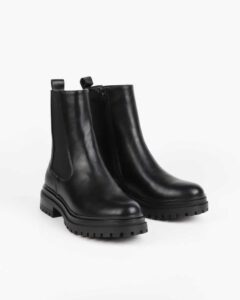 Boots noires chunky Boots noires chunky femme - chaussures tendance L&M pour look hiver