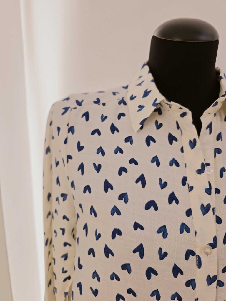 Chemise imprimé petits cœurs