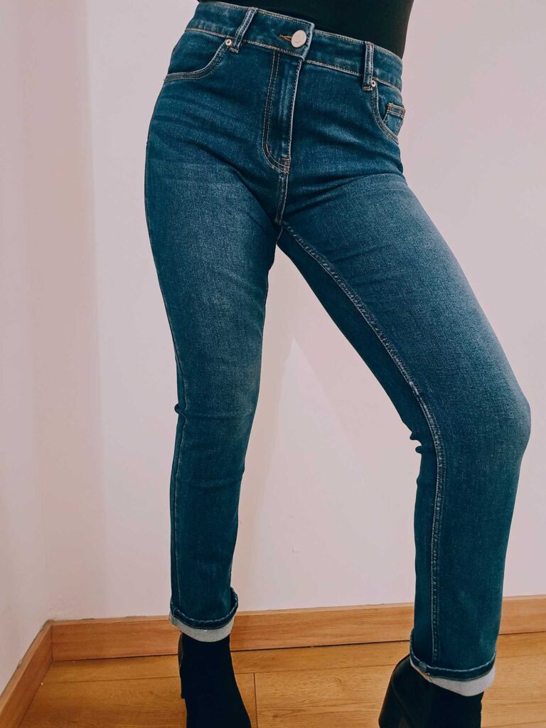 H2837/ Jeans slim denim medium