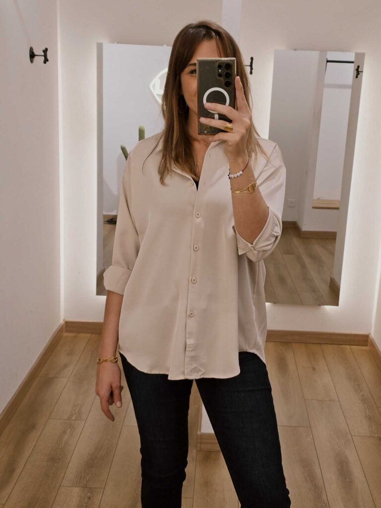 Chemise basique unie