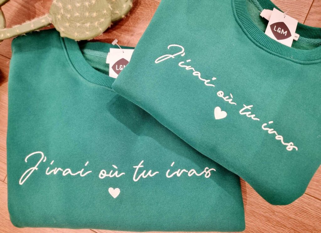 Sweat "j'irai où tu iras"