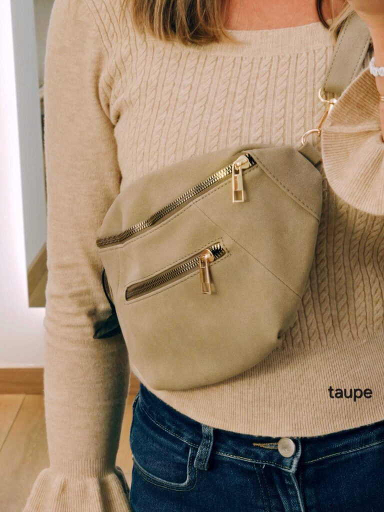 Sacoche banane 2 zip