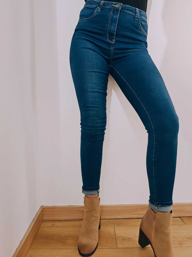 Jeans skinny taille haute