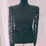 Haut manches longues en dentelle