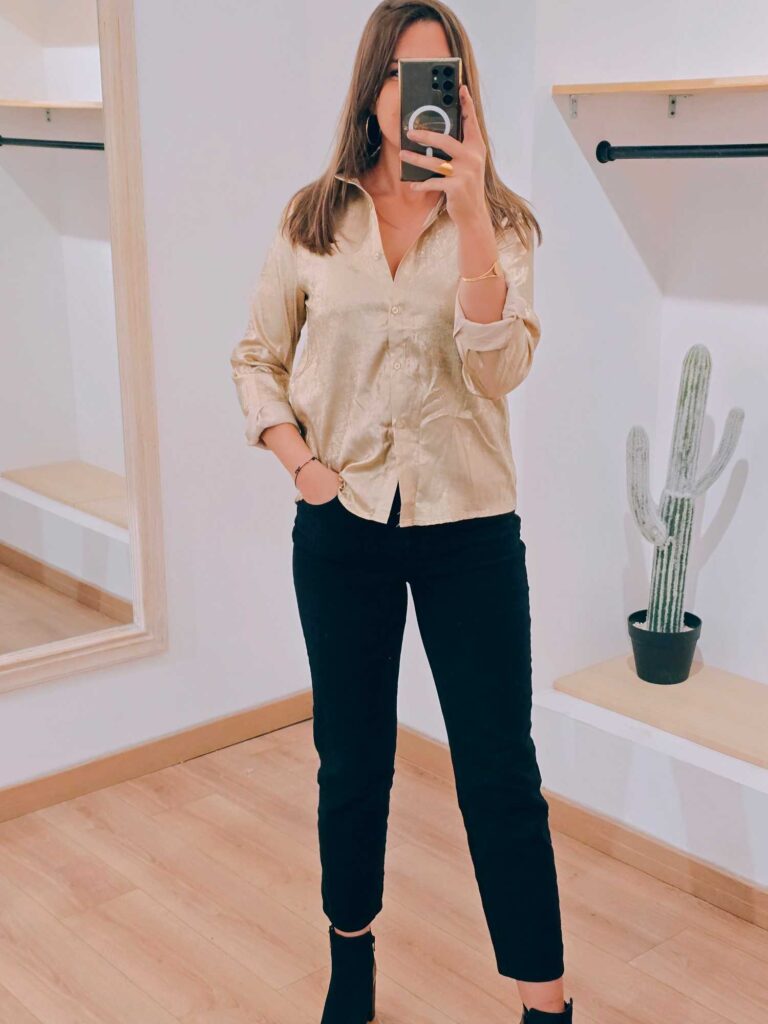 chemisier full doré