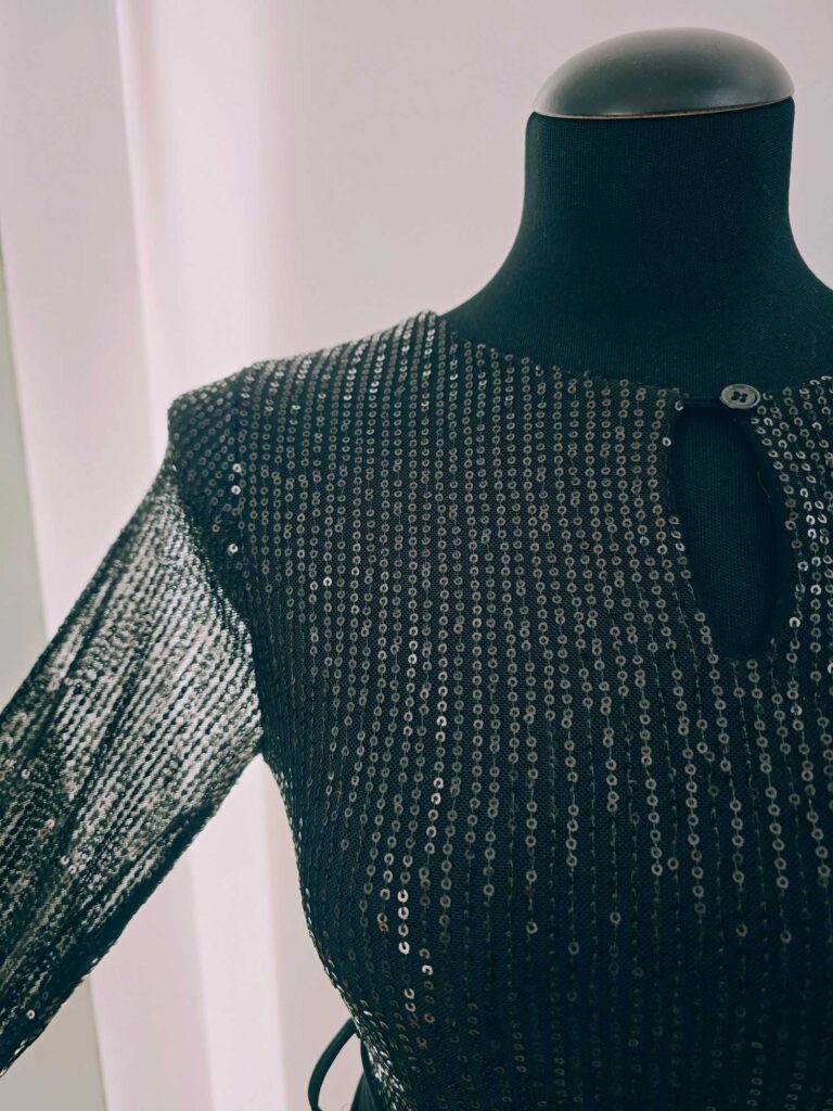 Combishort haut à sequins