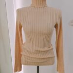 pull col roulé côtelé