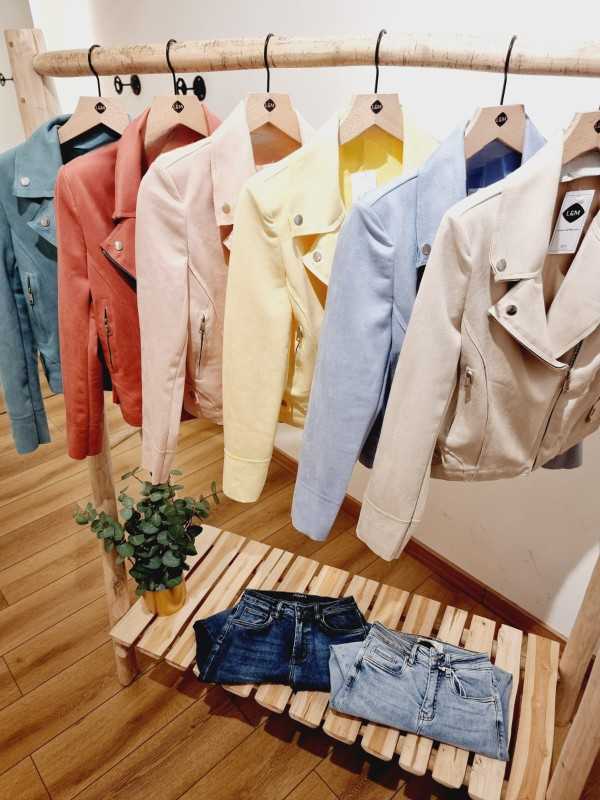 Perfecto suédine coloré