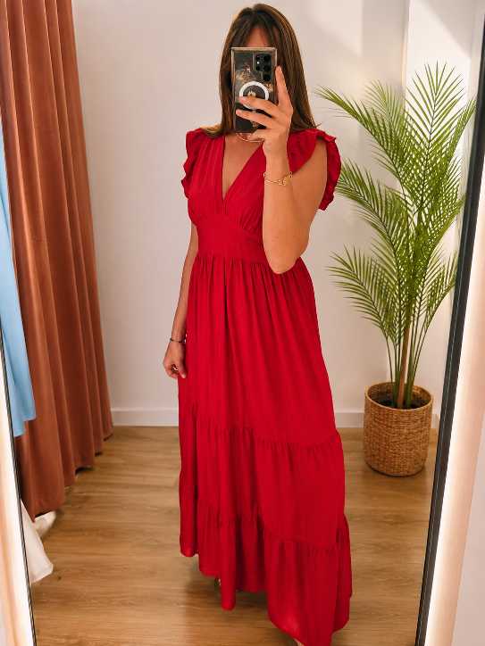 Robe Longue Bohème Volants