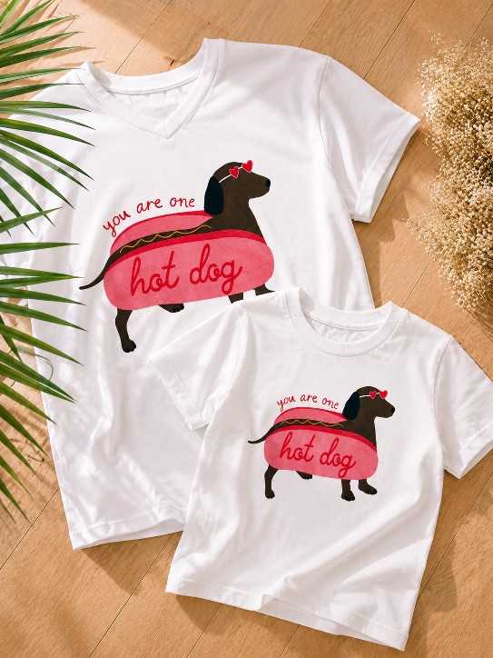 Tee-shirt Hot Dog Duo (Fille)