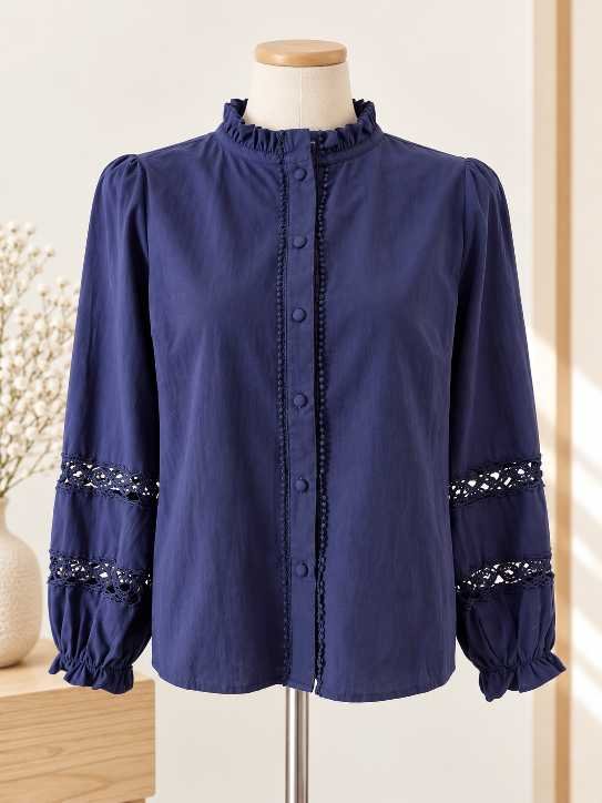 Blouse Col Volanté