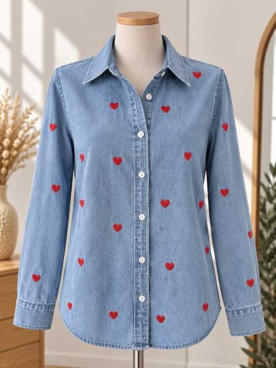 Chemise Jean Cœurs