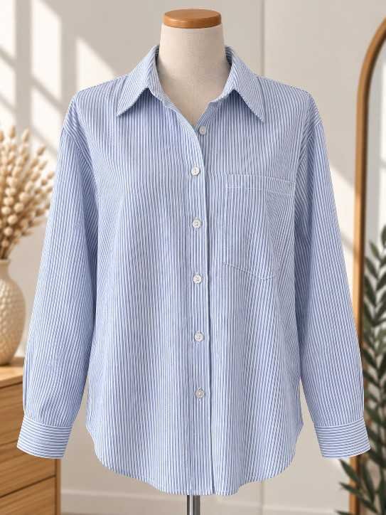 Chemise Rayée Poche
